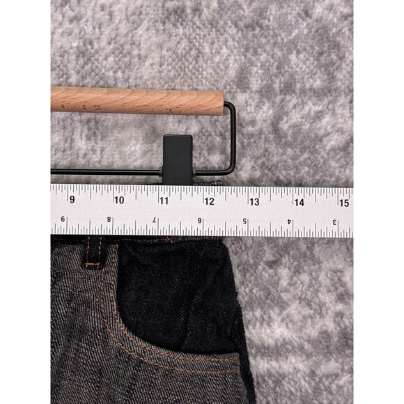 Sessun Skirt 36 / US XS Womens Patchwork Denim Button Front Mini - Picture 3 of 7